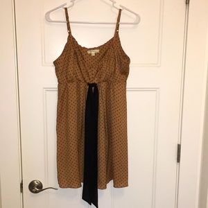 Alythea Spaghetti Strap Tunic-length Polka-Dot Top